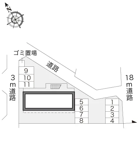 ★手数料０円★秦野市河原町　月極駐車場（LP）